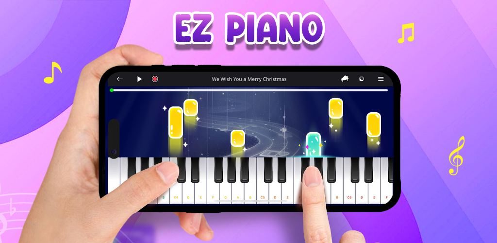 EzPiano piano lesson hero screen